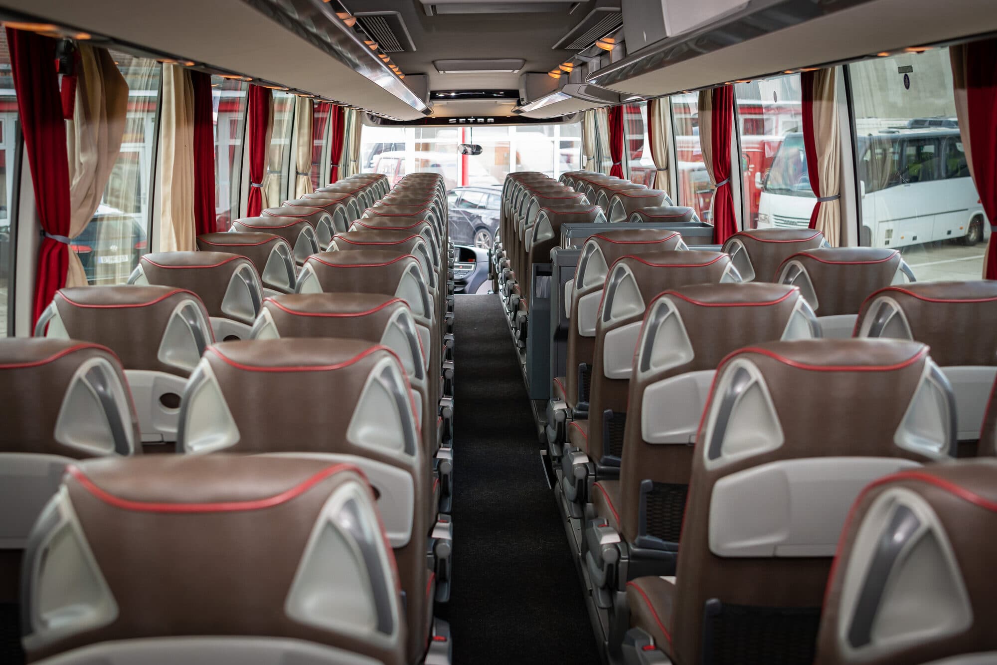 Interior of a BerlinBus.DE coach